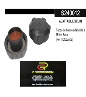 ADATTABILE BRUMI Tappo  adattabile a Motori Beta  (Per motozappa)