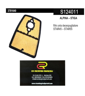 ALPINA – STIGA filtro aria decespugliatore STAR45 – STAR55