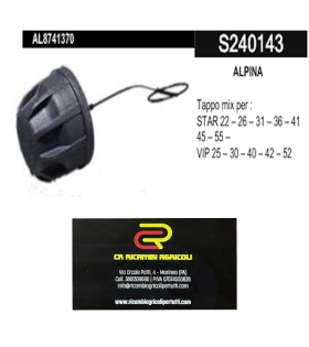 ALPINA  Tappo mix per : STAR 22 – 26 – 31 – 36 – 41  45 – 55 – VIP 25 – 30 – 40 – 42 – 52