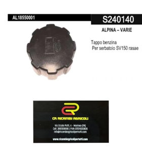 ALPINA – VARIE  Tappo benzina Per serbatoio SV150 rasaerba