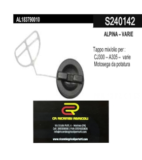 ALPINA – VARIE Tappo mix/olio per : CJ300 – A305 – varie Motosega da potatura