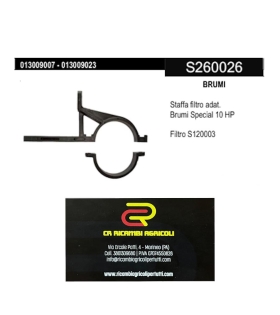 BRUMI Staffa filtro adat.  Brumi Special 10 HP    Filtro S120003