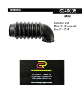 brumi staffa filtro adat. Manicotto filtro aria adat.brumi 7-10 hp
