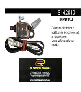 Centralina elettronica in sostituzione  a coppia contatti e condensatore Usare solo candela con resistor