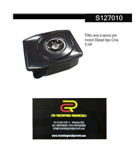 CINA Filtro aria a secco per motori Diesel tipo Cina 5 HP