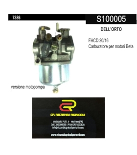 DELL’ORTO  FHCD 20/16 Carburatore per motori Beta