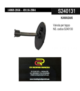 KAWASAKI Valvola per tappo NS. codice S240130