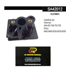 OLEOMAC Collettore per  Oleomac: 446-453-746-753-755 Efcho: 8460-8465-8530-8535-8550