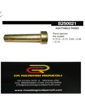 ADATTABILE PASBO Perno sperone Per modelli G 72 G – G 73 G 83 – G 94  – G 14
