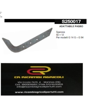 ADATTABILE PASBO Sperone 50 × 12 Per modelli G 14 G – G 94