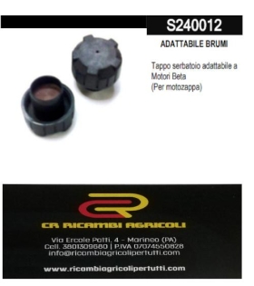 ADATTABILE BRUMI Tappo  adattabile a Motori Beta  (Per motozappa)
