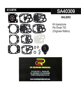WALBRO membrane  Kit riparazione Per Emak 753 (Originale Walbro)