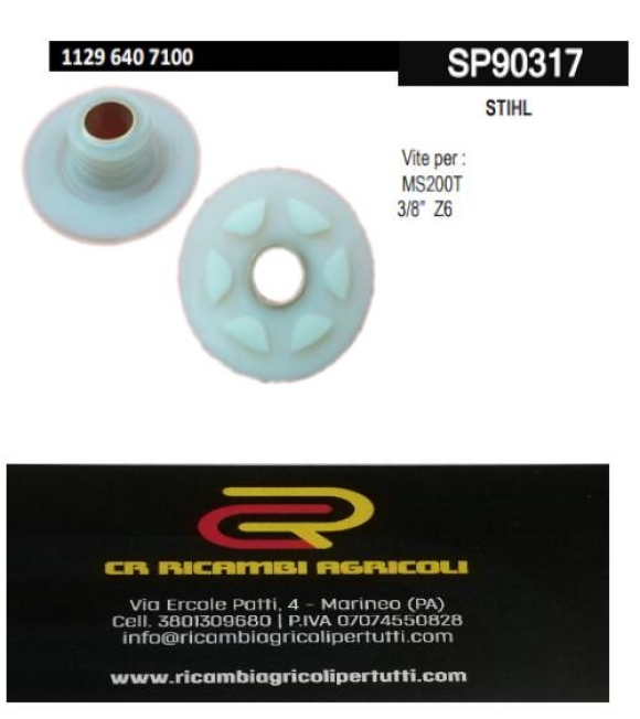 Immagine 0 di STIHL Vite per : MS192T – MS150TC-E MS193T 1/4” Z8 3/8” Z6