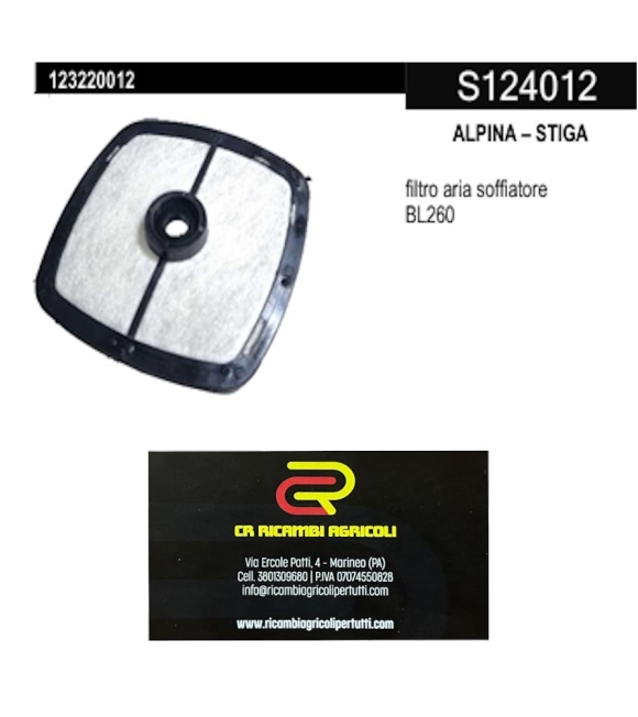 Immagine 0 di ALPINA – STIGA filtro aria soffiatore BL260