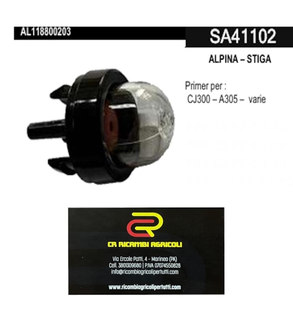 Immagine 0 di ALPINA – STIGA Primer per : CJ300 – A305 – varie ALPINA – STIGA