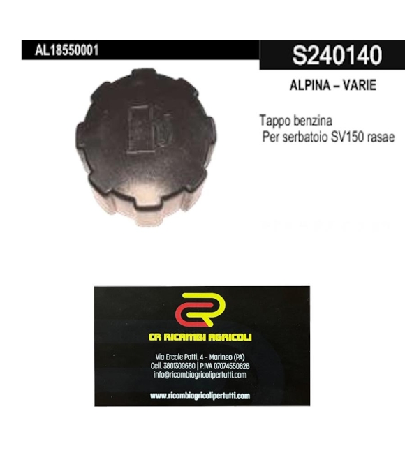 Immagine 0 di ALPINA – VARIE  Tappo benzina Per serbatoio SV150 rasaerba