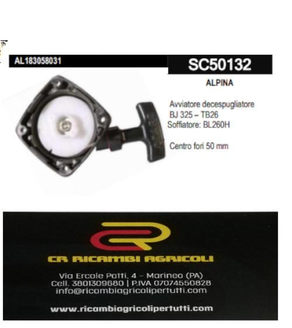 Immagine 0 di ALPINA Avviatore decespugliatore BJ 325 – TB26 Soffiatore: BL260H Centro fori 50 mm