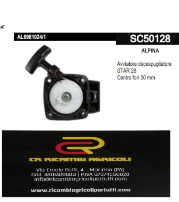 Immagine 0 di ALPINA Avviatore decespugliatore STAR 28 Centro fori 50 mm