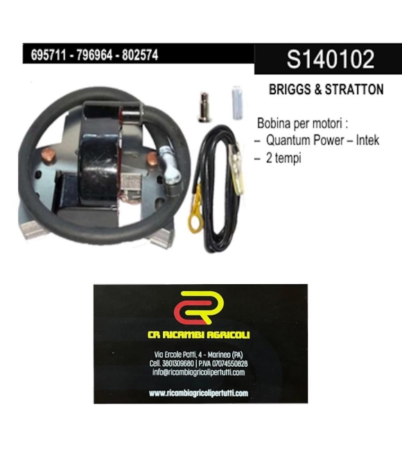 Immagine 0 di BRIGGS & STRATTON Bobina per motori : – Quantum Power – Intek – 2 tempi