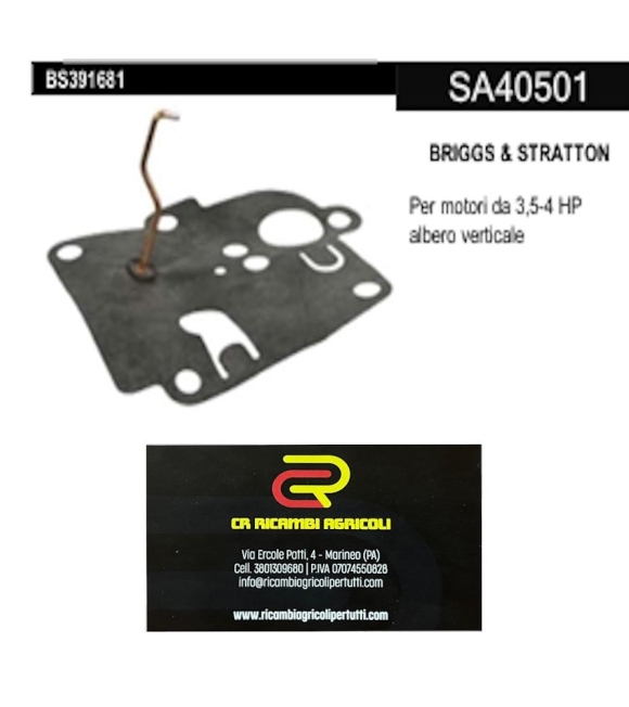 Immagine 0 di BRIGGS & STRATTON Membrana BRIGGS & STRATTON  3,5-4 HP albero verticale