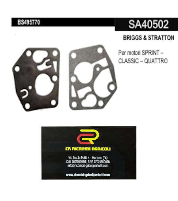 Immagine 0 di BRIGGS & STRATTON Membrane BRIGGS & STRATTON Per  SPRINT – CLASSIC – QUATTRO