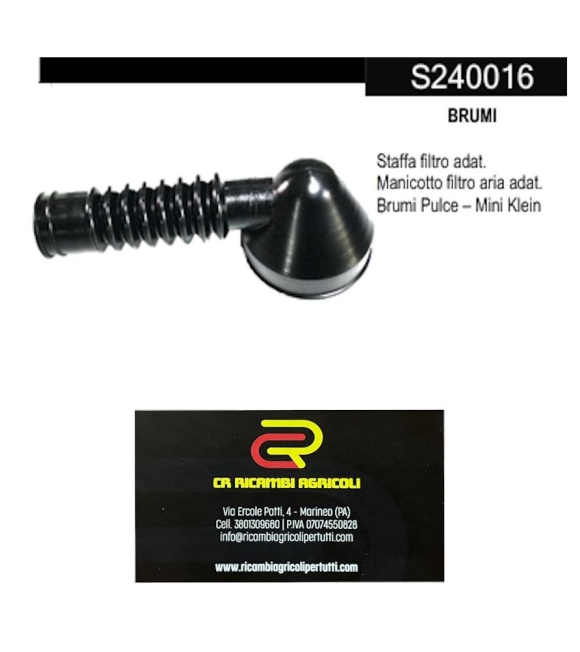 Immagine 0 di BRUMI Staffa filtro adat. Manicotto filtro aria adat. Brumi Pulce – Mini Klein