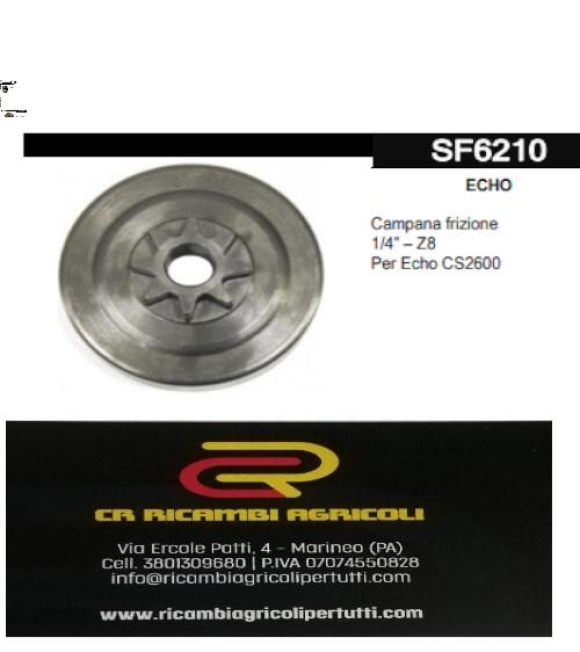 Immagine 0 di ECHO Campana 1/4” – Z8 Per Echo CS2600