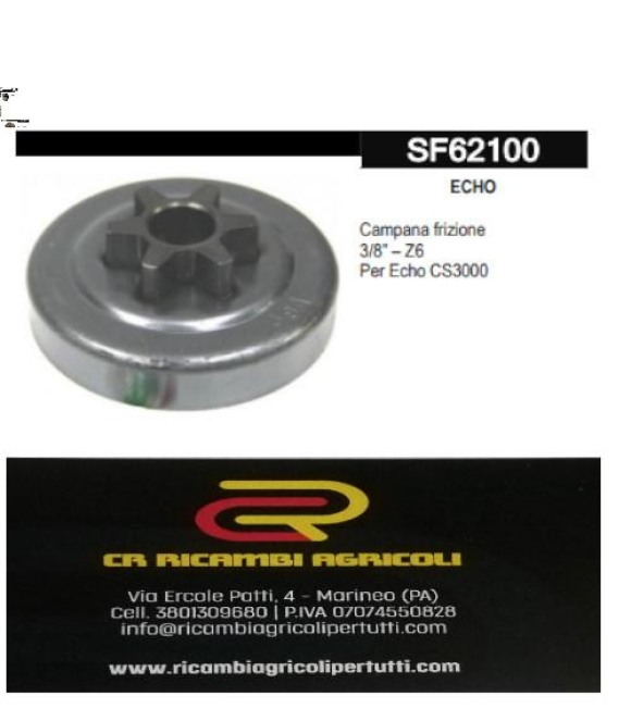 Immagine 0 di ECHO Campana 3/8” – Z6 Per Echo CS3000