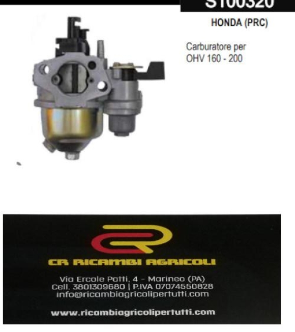 Immagine 0 di HONDA (PRC) Carburatore per OHV 160 - 200