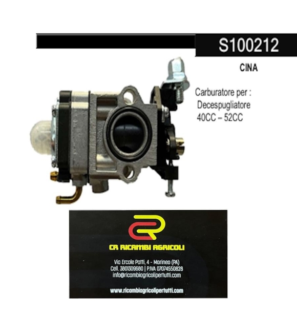 Immagine 0 di CINA Carburatore per : Decespugliatore 40CC – 52CC