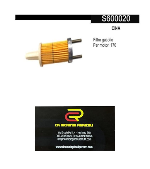 Immagine 0 di CINA Filtro gasolio Per motori 170