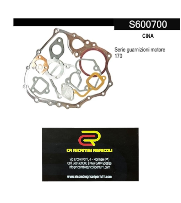 Immagine 0 di CINA Serie guarnizioni motore 170