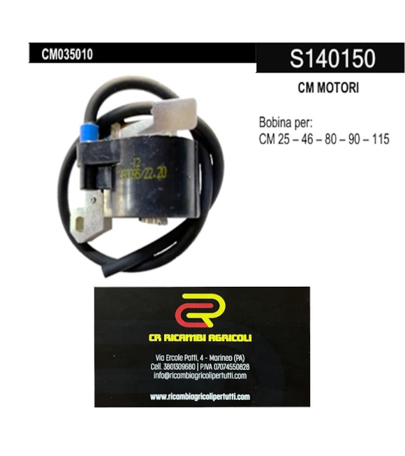 Immagine 0 di CM MOTORI Bobina per : CM 25 – 46 – 80 – 90 – 115