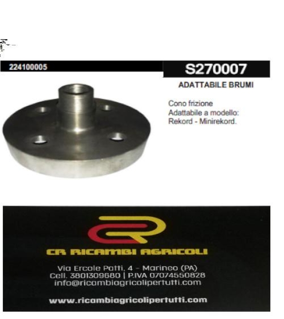 Immagine 0 di ADATTABILE BRUMI Cono frizione Adattabile a modello: Klein – Mini Klein