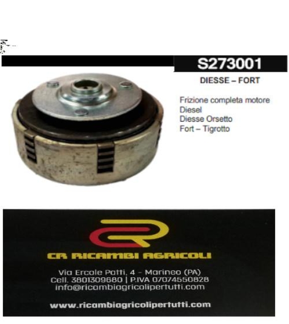Immagine 0 di DIESSE – FORT Frizione completa motore Diesel Diesse Orsetto Fort – Tigrotto