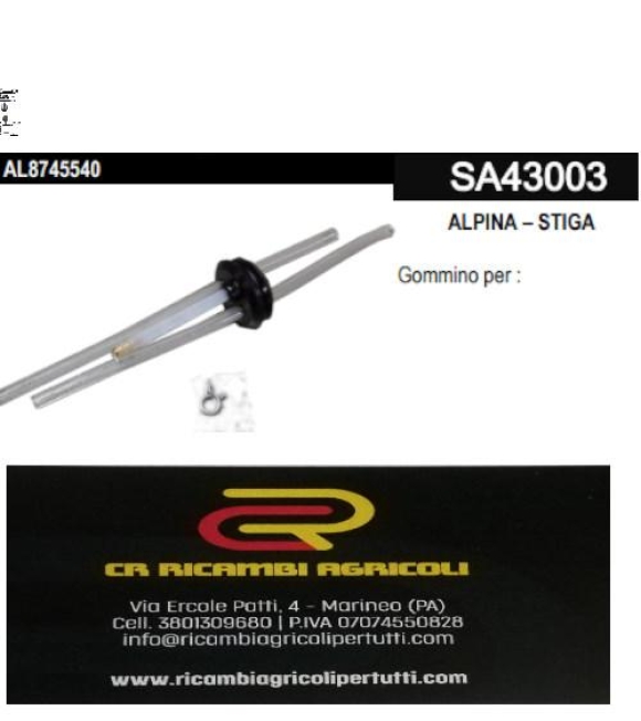 Immagine 0 di ALPINA – STIGA gommino per decespugliatore ALPINA – STIGA