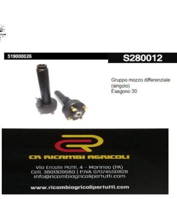Immagine 0 di Gruppo mozzo differenziale (singolo)  Esagono 30