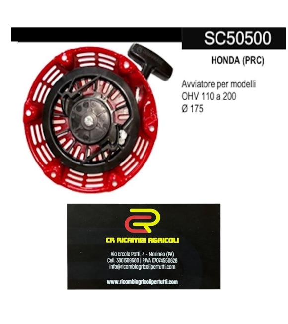 Immagine 0 di HONDA (PRC) Avviatore per modelli OHV 110 a 200 Ø 175