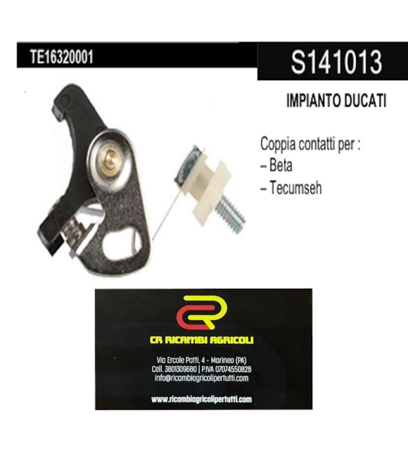 Immagine 0 di IMPIANTO DUCATI Coppia contatti per : – Beta – Tecumseh