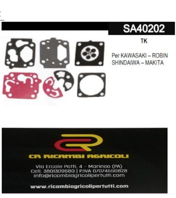 Immagine 0 di TK membrane Per KAWASAKI – ROBIN SHINDAIWA – MAKITA