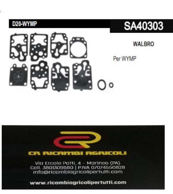 Immagine 0 di WALBRO Membrane WALBRO Per WYMP