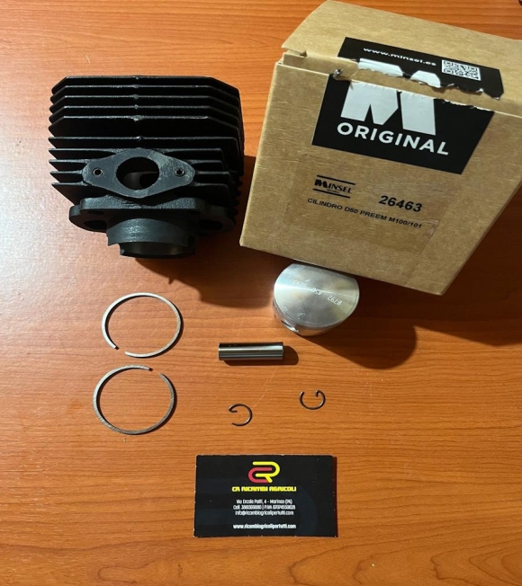 Immagine 2 di MINSEL Kit cilindro + pistone per Minsel M100 Alesaggio Ø 50 + spinotto Ø14
