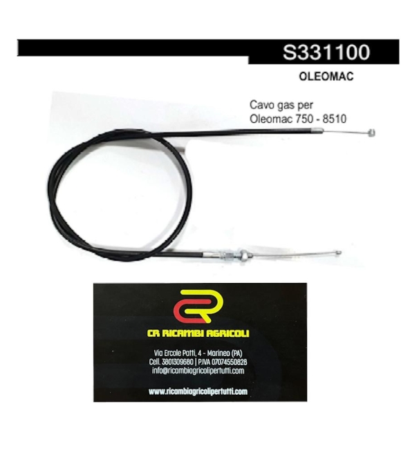 Immagine 0 di OLEOMAC Cavo gas per  Oleomac 750 - 8510