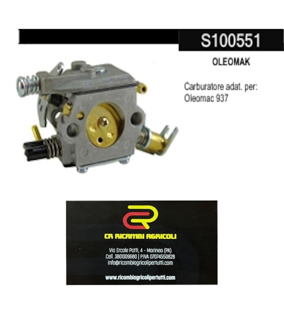 Immagine 0 di OLEOMAK Carburatore adat. per: Oleomac 937
