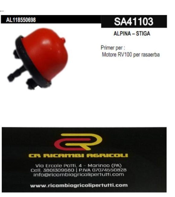 Immagine 0 di ALPINA – STIGA Primer per : RV100 per rasaerba ALPINA – STIGA