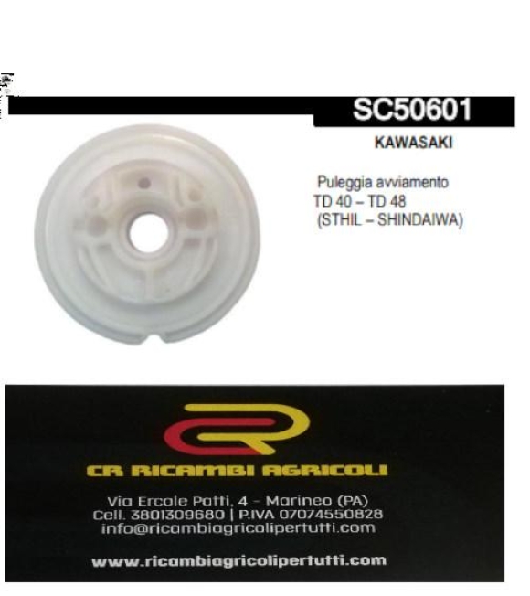 Immagine 0 di KAWASAKI Puleggia avviamento TD 40 – TD 48 (STHIL – SHINDAIWA)