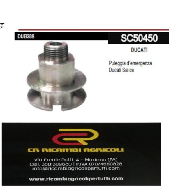 Immagine 0 di DUCATI Puleggia d’emergenza Ducati Salice