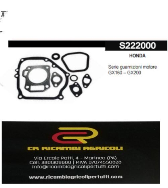 Immagine 0 di HONDA Serie guarnizioni motore GX160 – GX200