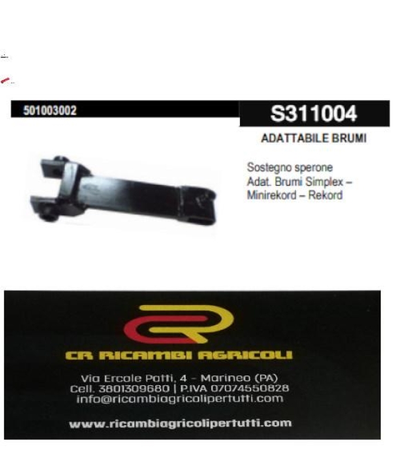 Immagine 0 di ADATTABILE BRUMI Sostegno sperone Adattabile Brumi Simplex – Minirekord – Rekord