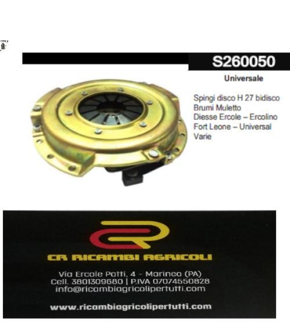 Immagine 0 di Universale Spingi disco H 27 bidisco Brumi Muletto  Diesse Ercole – Ercolino  Fort Leone – Universal  Varie